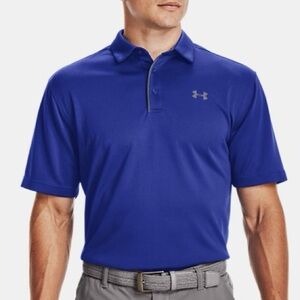 Under Armour Men's Blue Polo Shirt size Medium